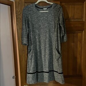 Westport Gray Long Sleeve Dress